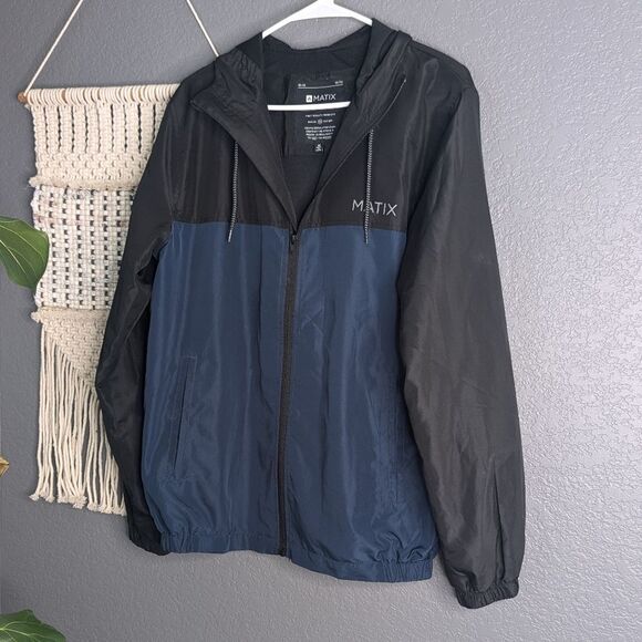 Matix Windbreaker Jacket with Brimmed Hood - Picture 2 of 7